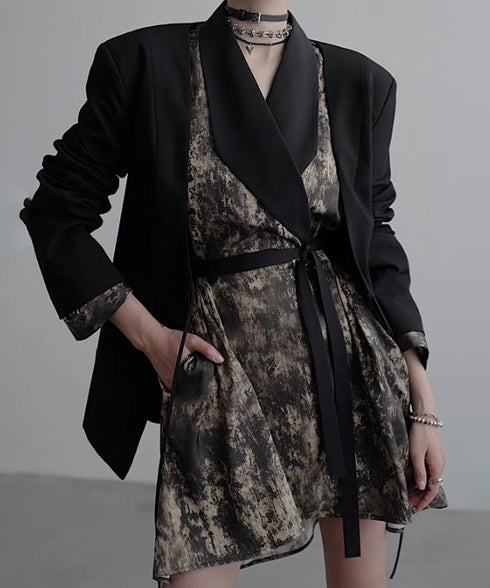 Collarless Jacket